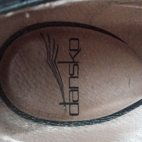 Dansko - Black - Leather - Clog Style - Non-Slip Shoes - Size lg 8.5/sm 9/EU39 - Picture 10 of 11